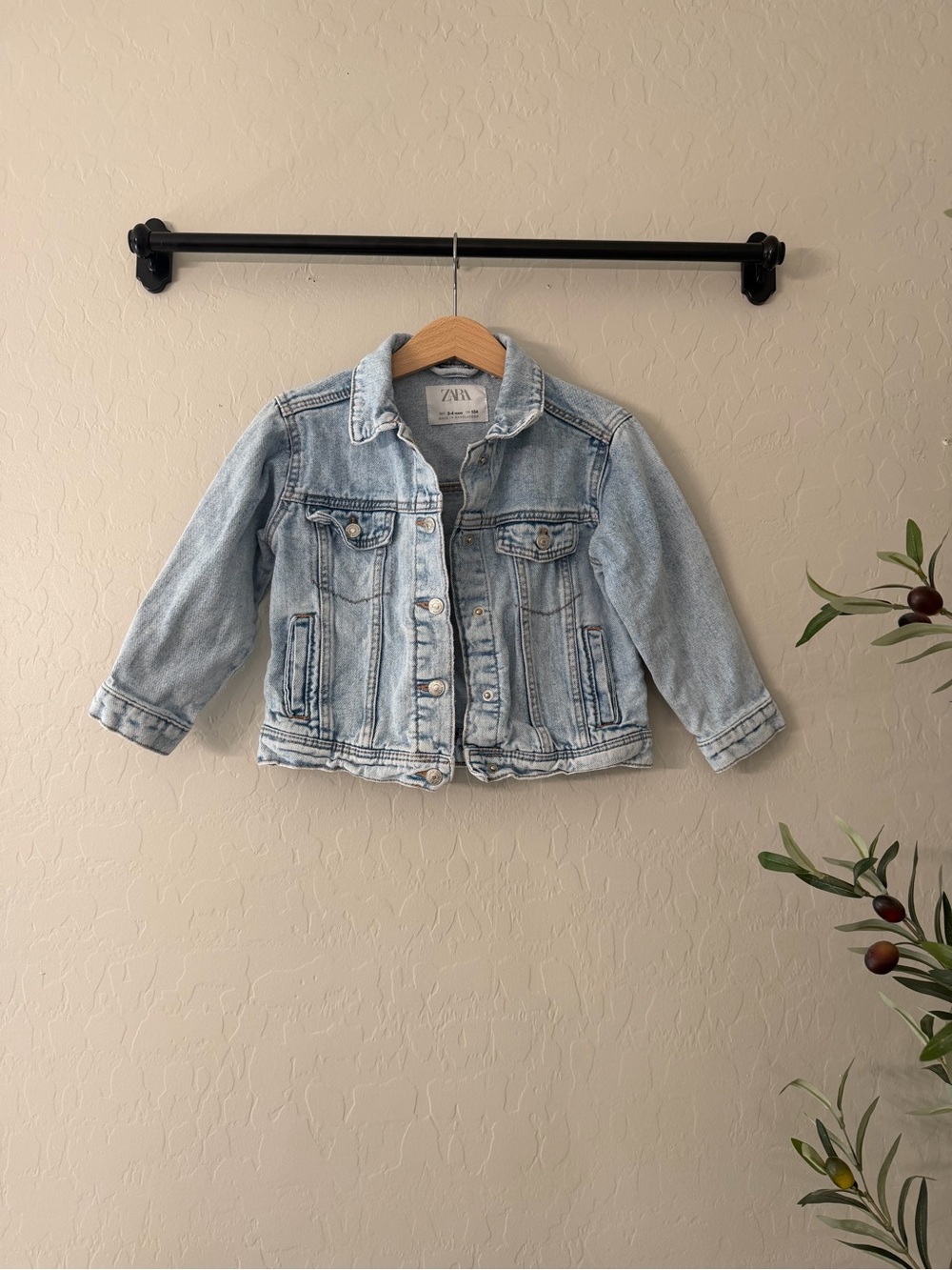 Zara Kids Classic Light Wash Denim Jacket